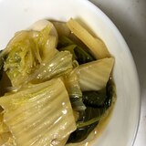 うずら卵と白菜と小松菜の煮浸し(^^)